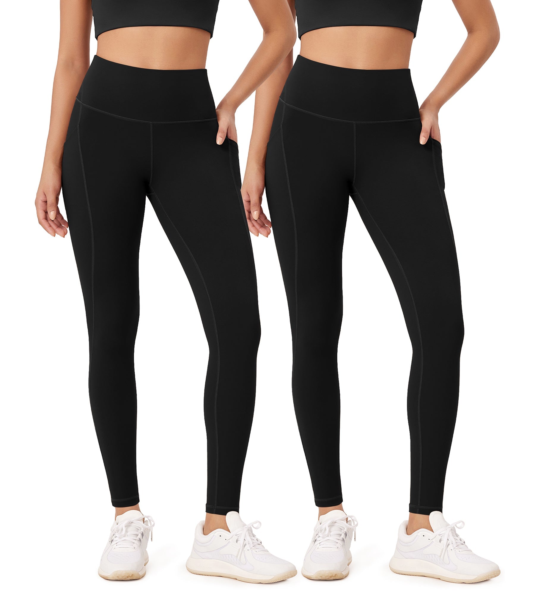 2-Pack 28 High Waist Workout Leggings with Pockets - ododos
