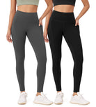 2-Pack 28 High Waist Workout Leggings with Pockets - ododos