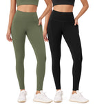 2-Pack 28 High Waist Workout Leggings with Pockets - ododos