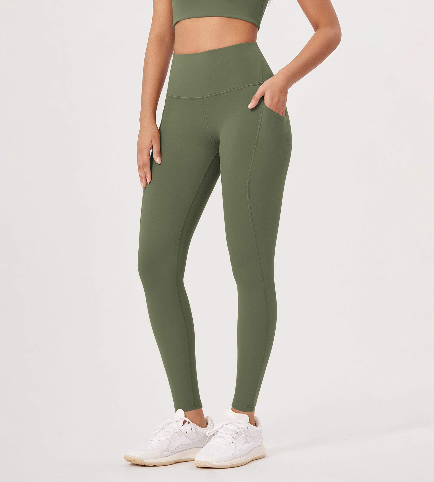2-Pack 28 High Waist Workout Leggings with Pockets - ododos