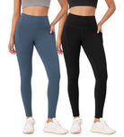 2-Pack 28 High Waist Workout Leggings with Pockets - ododos