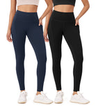 2-Pack 28 High Waist Workout Leggings with Pockets - ododos