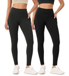 2-Pack 28 High Waist Workout Leggings with Pockets - ododos