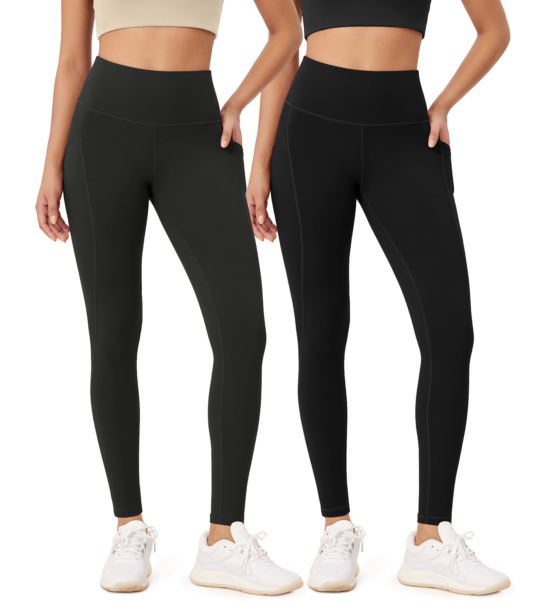 2-Pack 28 High Waist Workout Leggings with Pockets - ododos