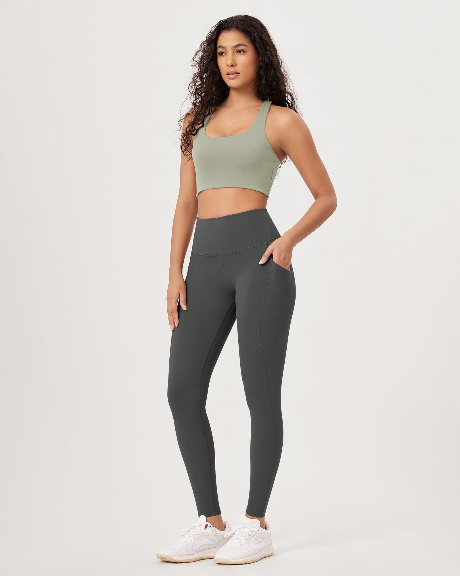 28�High Waist Workout Leggings with Pockets - ododos