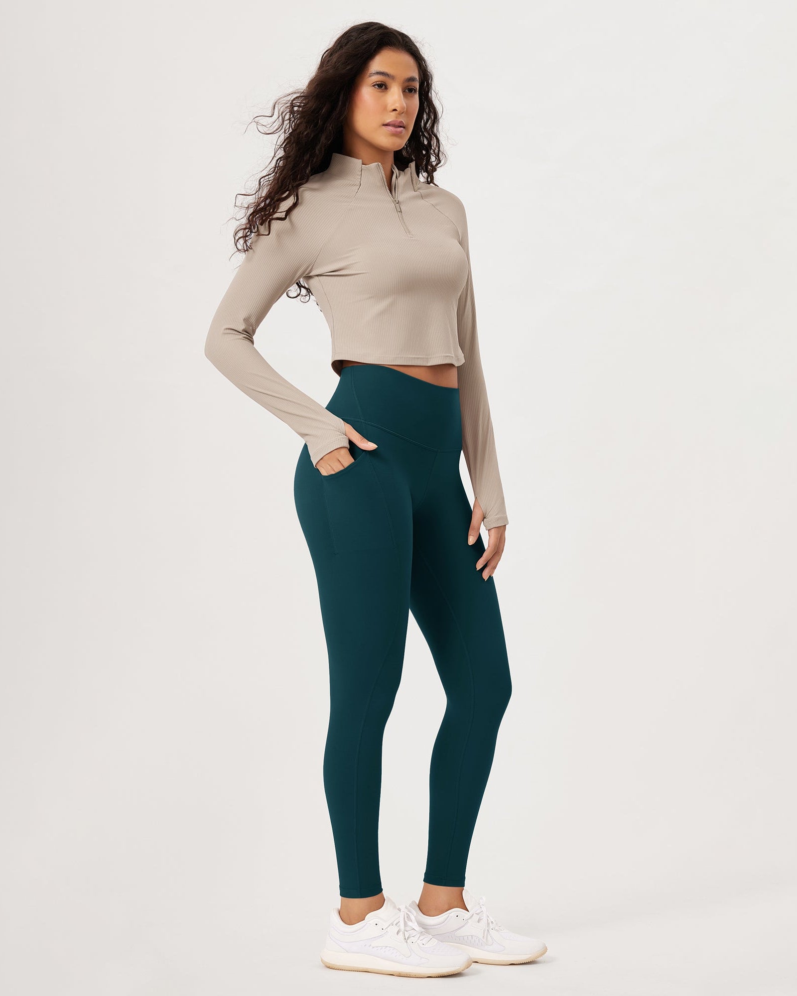 28�High Waist Workout Leggings with Pockets - ododos