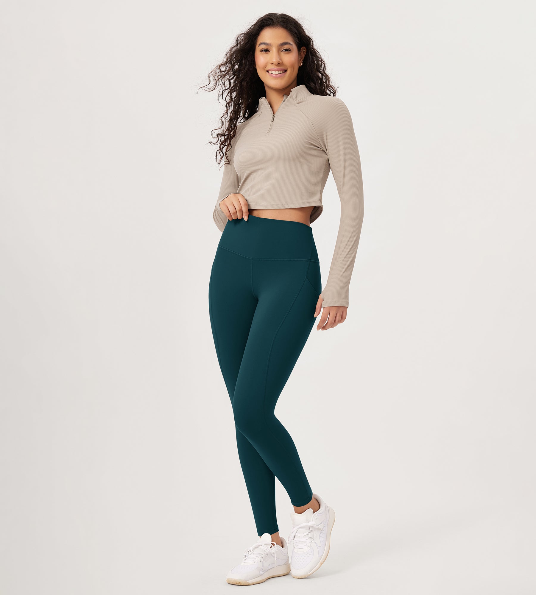 28�High Waist Workout Leggings with Pockets - ododos
