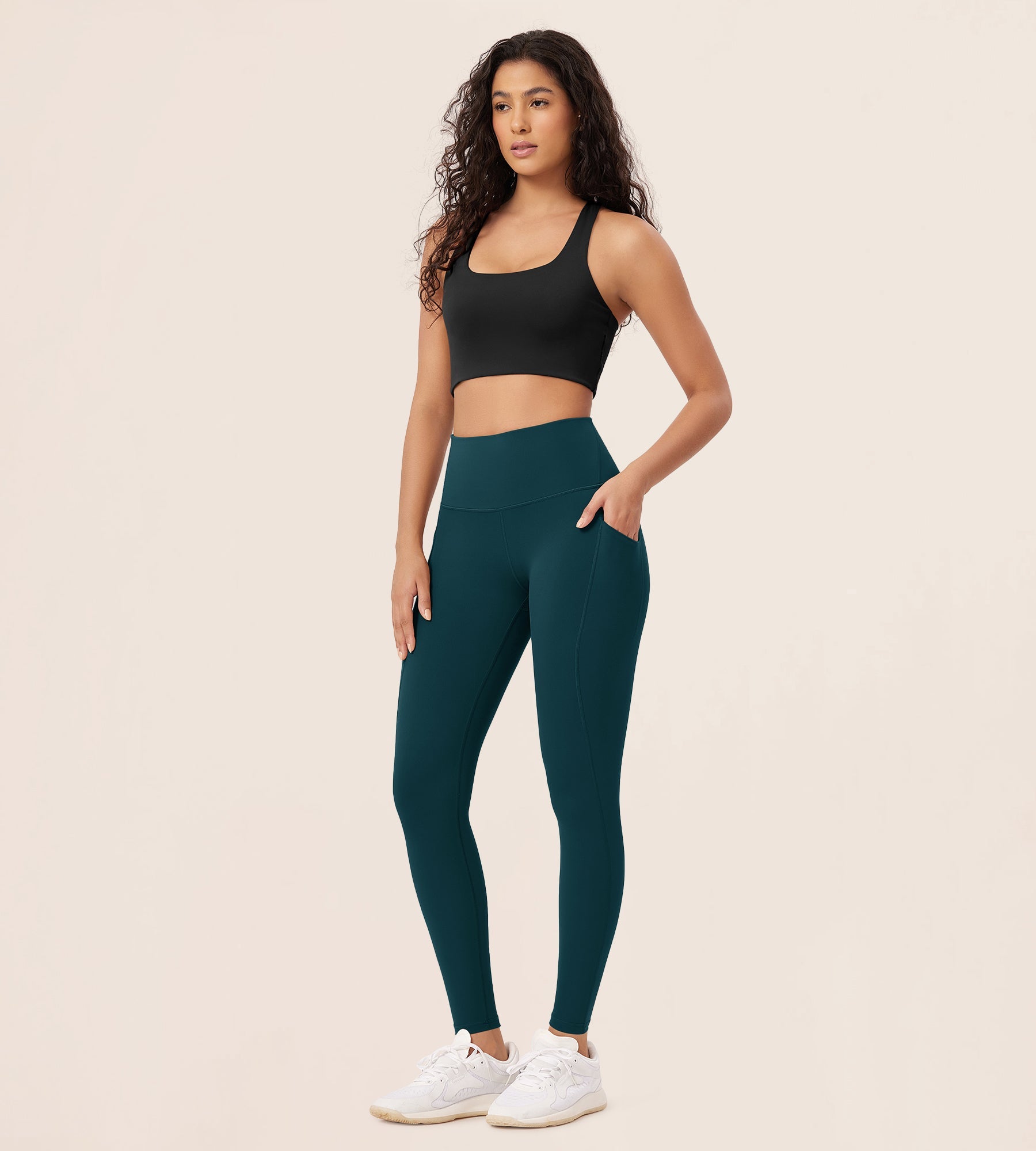 28�High Waist Workout Leggings with Pockets - ododos