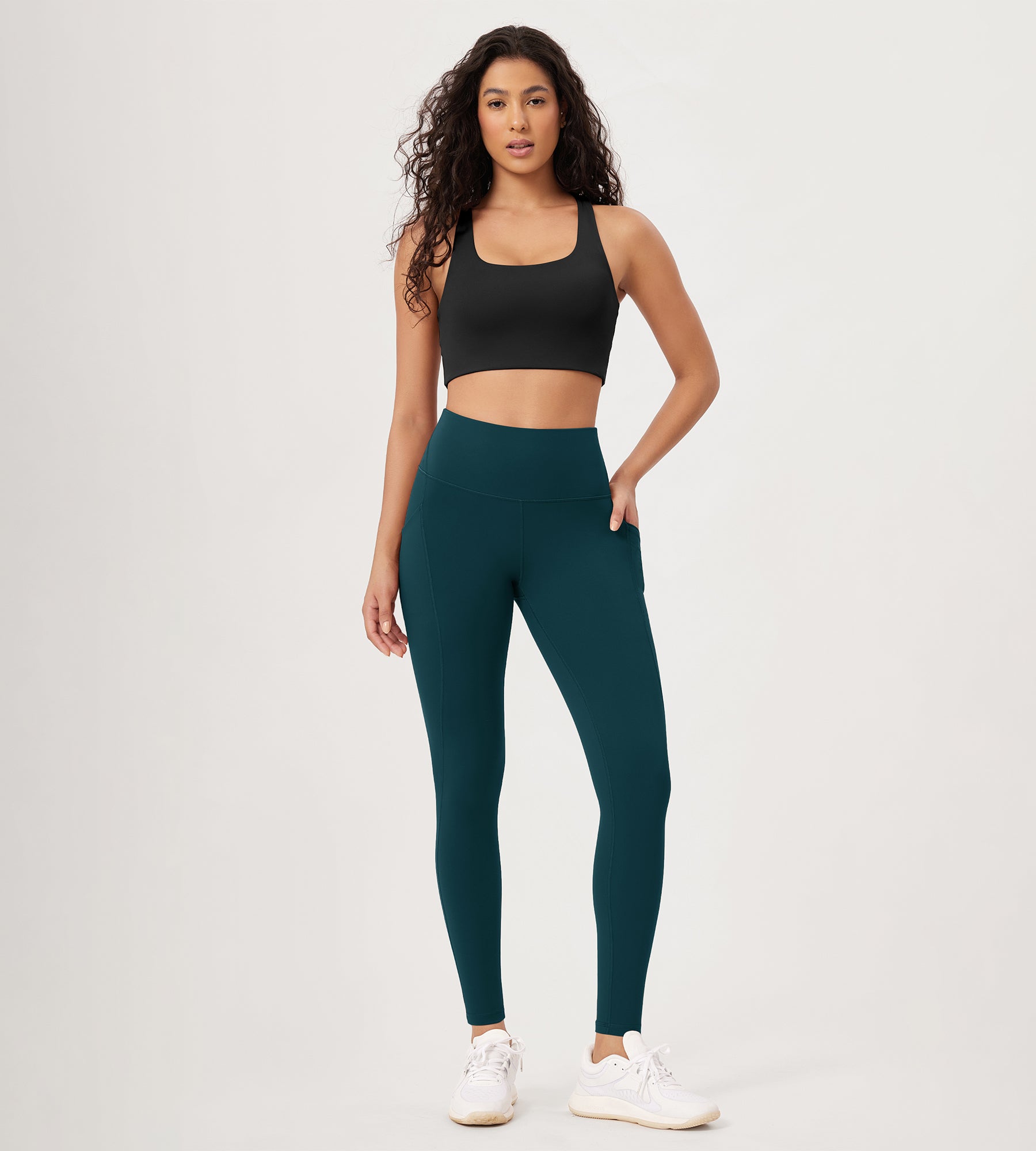 28�High Waist Workout Leggings with Pockets - ododos