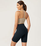 ODLEX 2-Pack 8 Inseam High Waist Workout Athletic Biker Shorts with Pockets - ododos