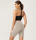ODLEX 2-Pack 8 Inseam High Waist Workout Athletic Biker Shorts with Pockets - ododos