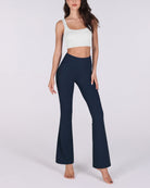 29 High Waisted Flared Work Pants - ododos