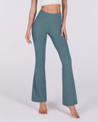 31 Tummy Control Workout Yoga Pants Steel Blue - ododos