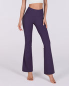 31 Tummy Control Workout Yoga Pants Deep Purple - ododos