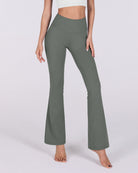 31 Tummy Control Workout Yoga Pants Gray - ododos