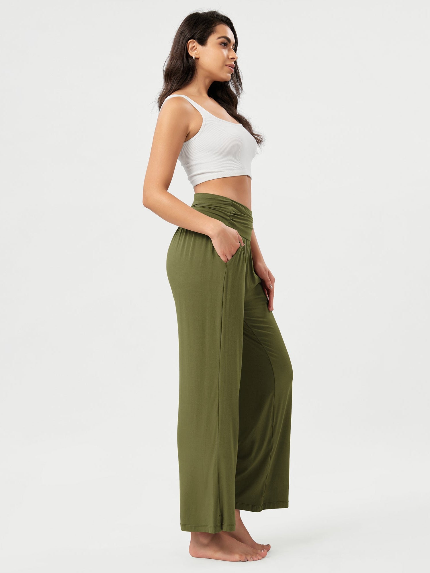 26 Wide Leg Palazzo Loose Comfy Lounge Pants with Pockets - ododos