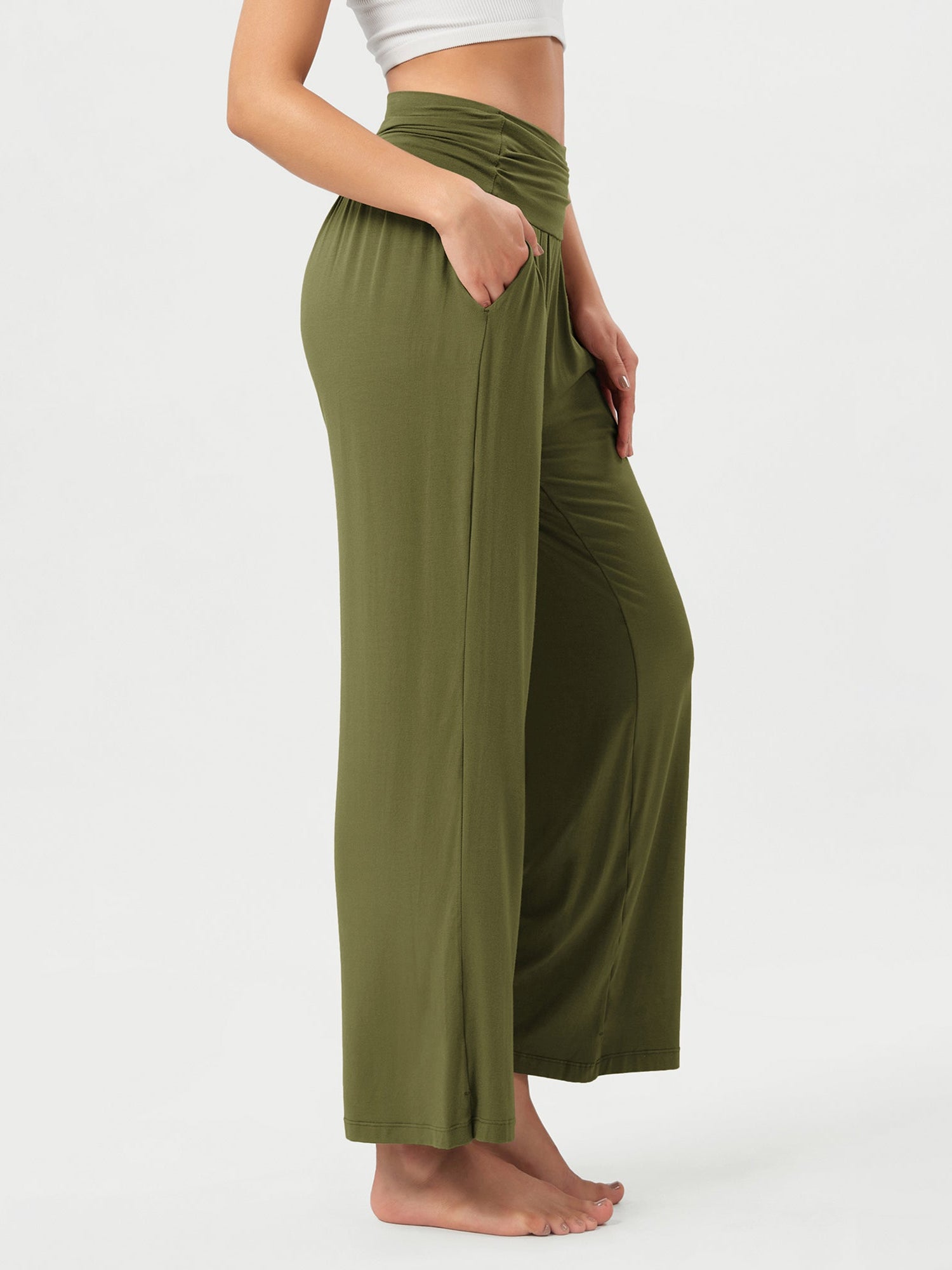26 Wide Leg Palazzo Loose Comfy Lounge Pants with Pockets - ododos