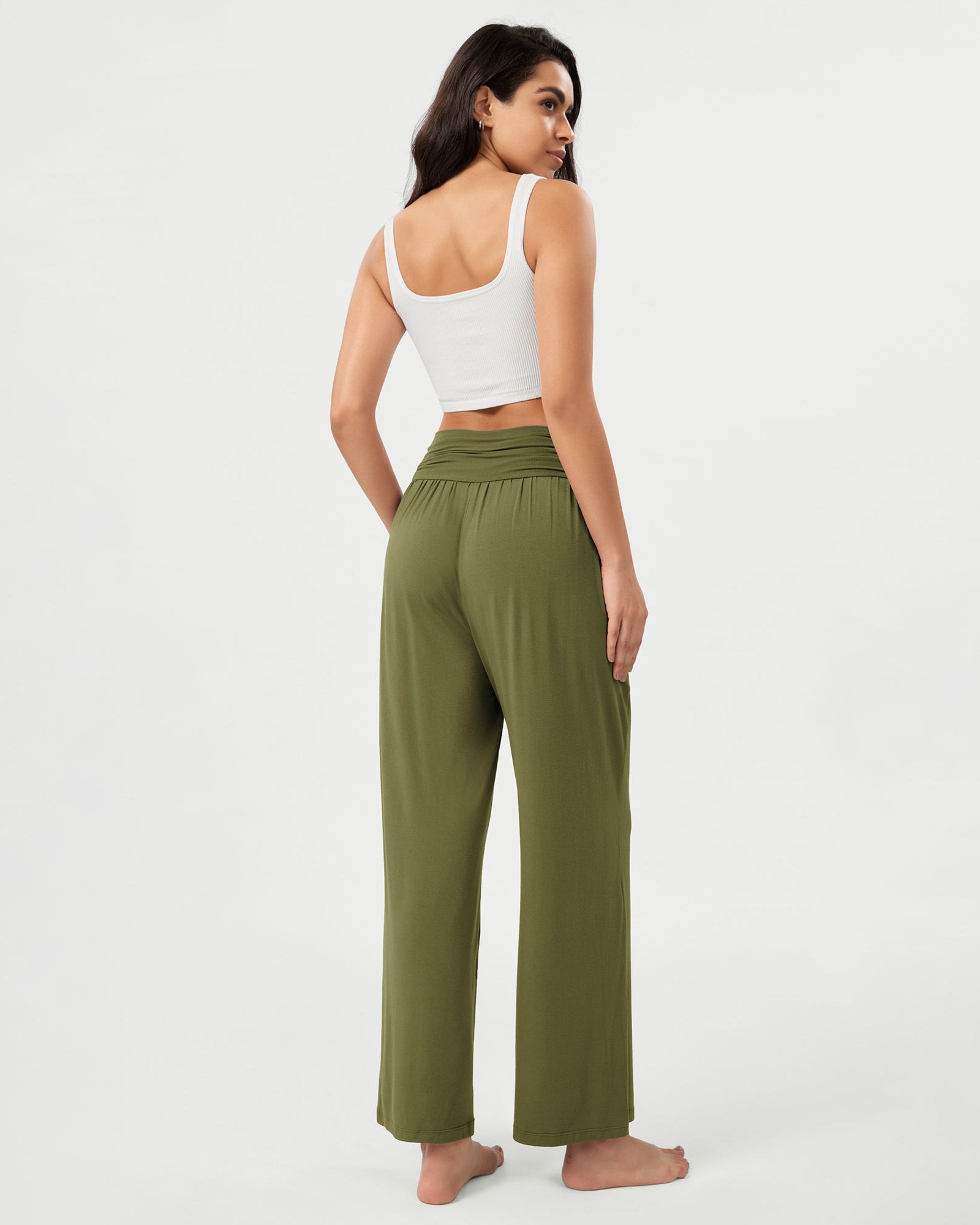 26 Wide Leg Palazzo Loose Comfy Lounge Pants with Pockets - ododos