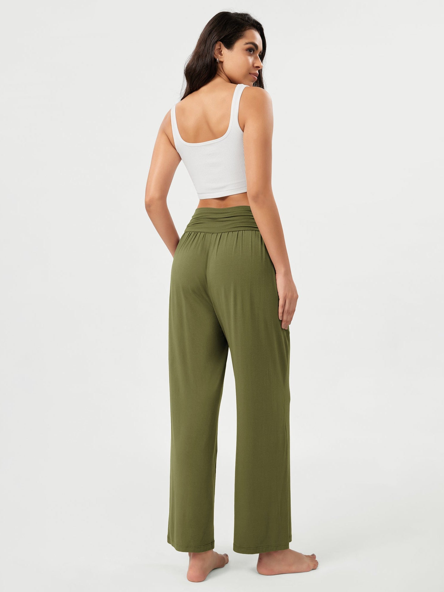 26 Wide Leg Palazzo Loose Comfy Lounge Pants with Pockets - ododos