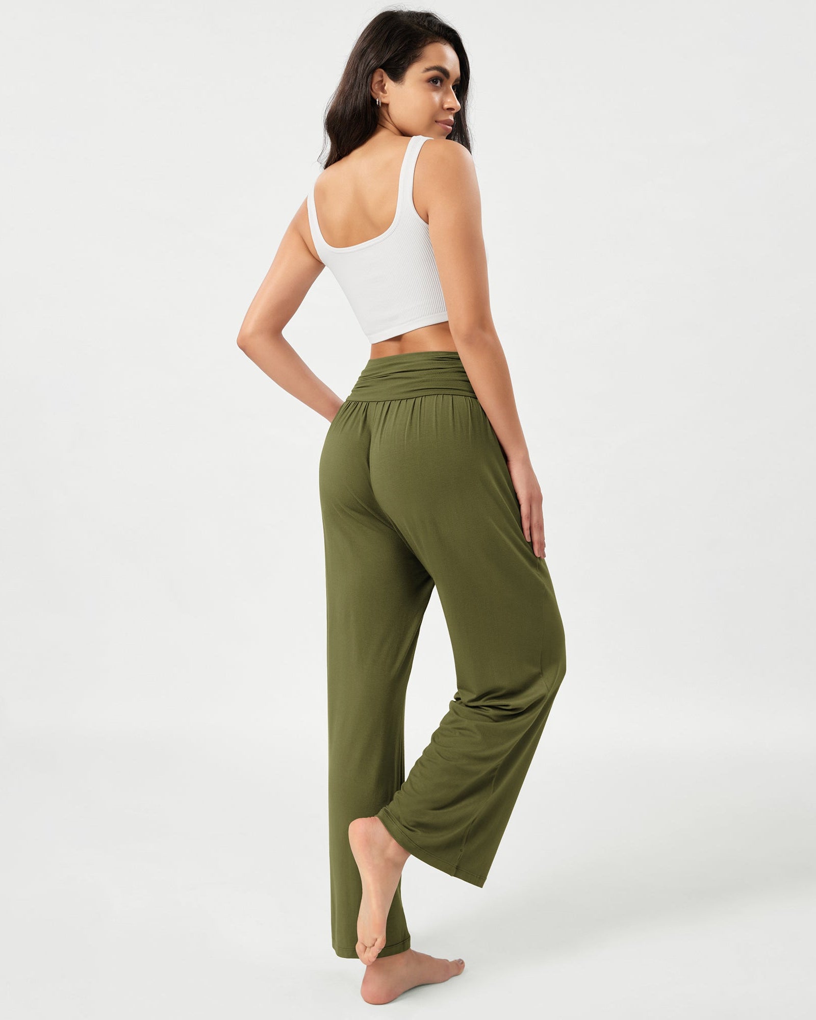 26 Wide Leg Palazzo Loose Comfy Lounge Pants with Pockets - ododos