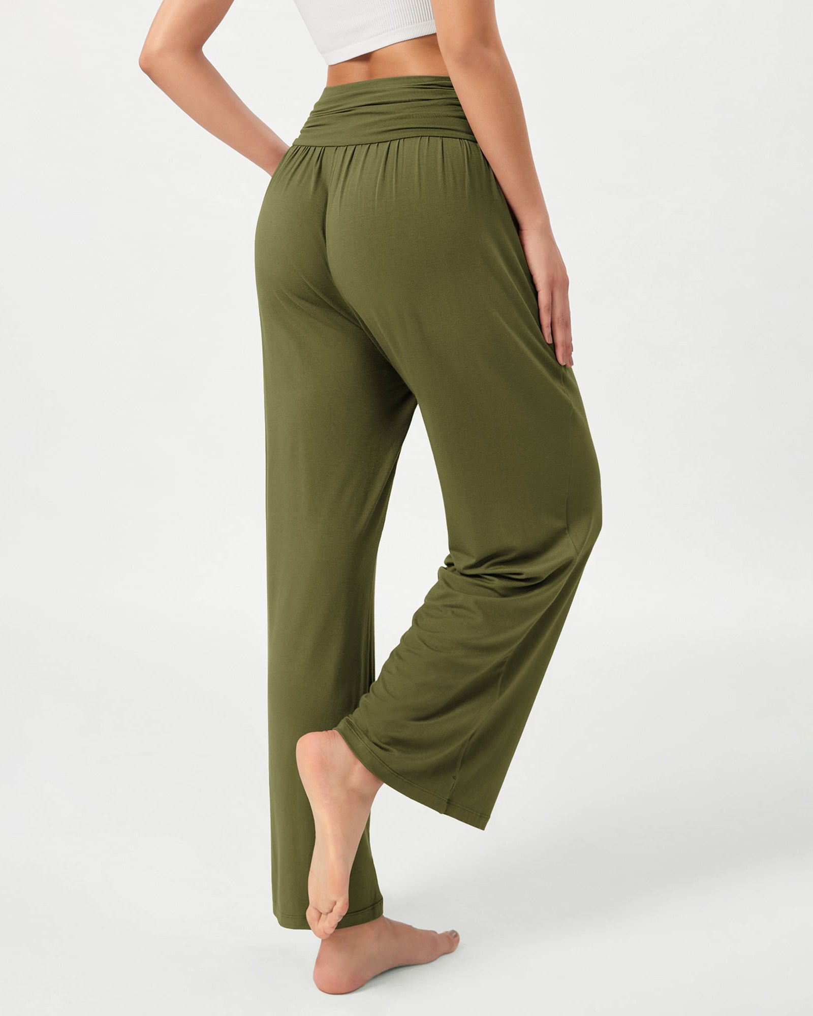 26 Wide Leg Palazzo Loose Comfy Lounge Pants with Pockets - ododos