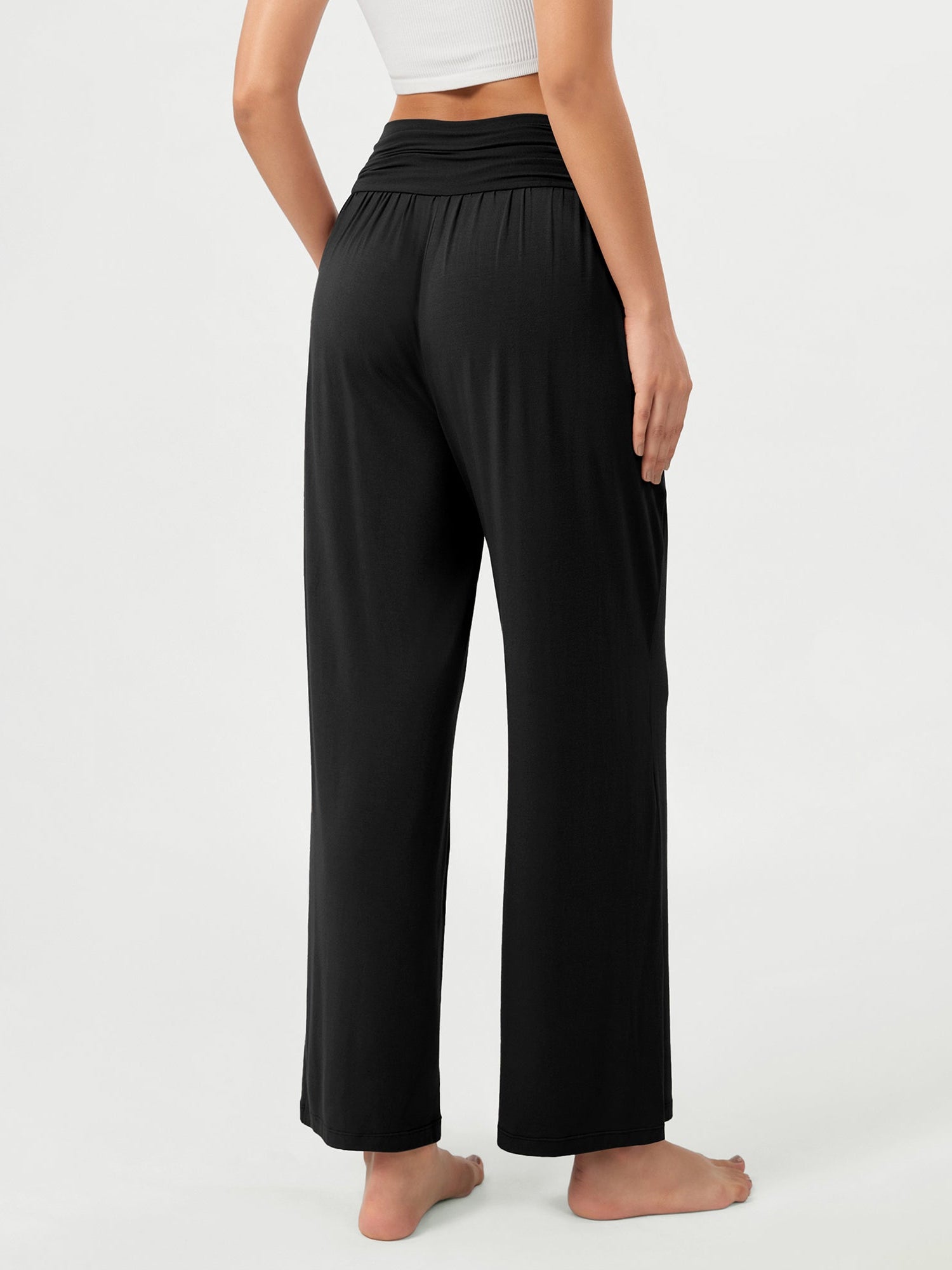 26 Wide Leg Palazzo Loose Comfy Lounge Pants with Pockets - ododos