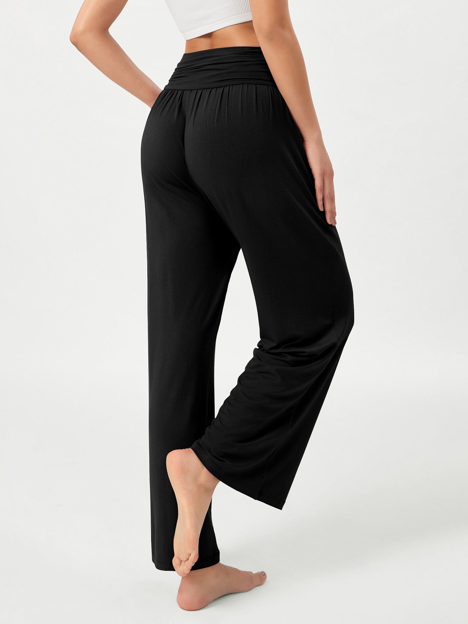 26 Wide Leg Palazzo Loose Comfy Lounge Pants with Pockets - ododos
