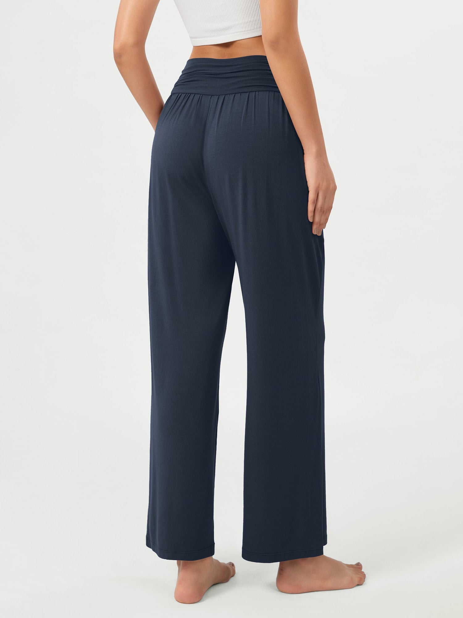 26 Wide Leg Palazzo Loose Comfy Lounge Pants with Pockets - ododos