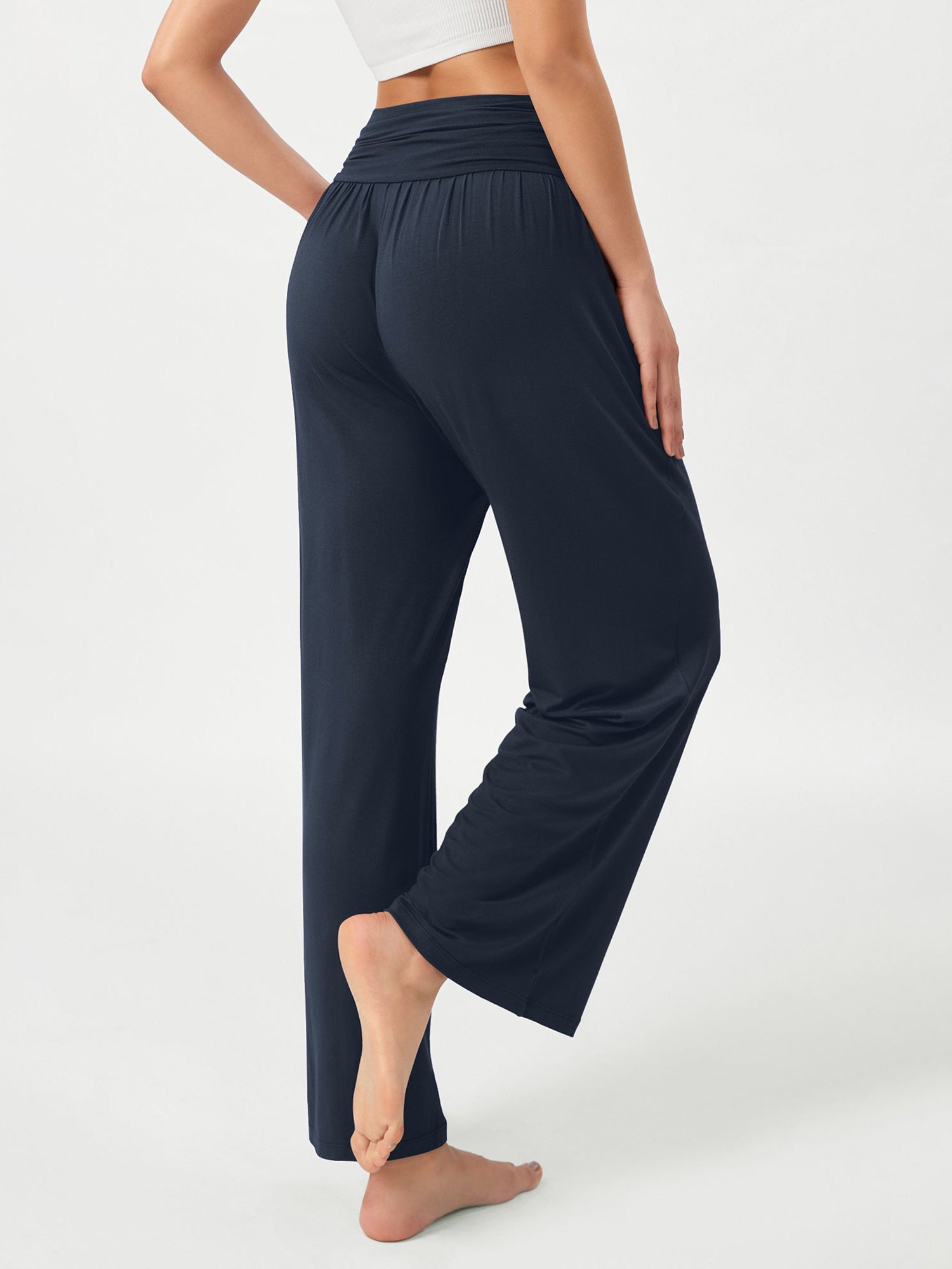 26 Wide Leg Palazzo Loose Comfy Lounge Pants with Pockets - ododos
