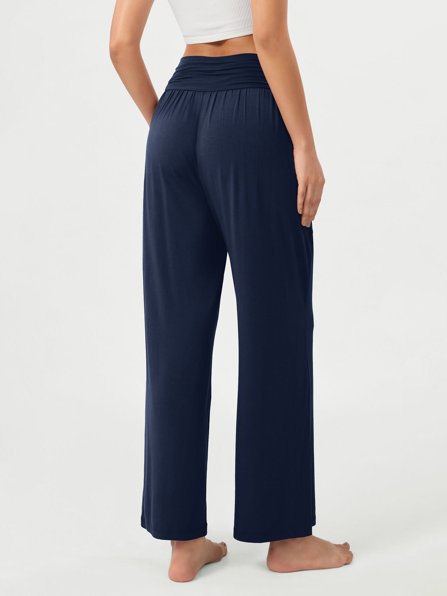 26 Wide Leg Palazzo Loose Comfy Lounge Pants with Pockets - ododos