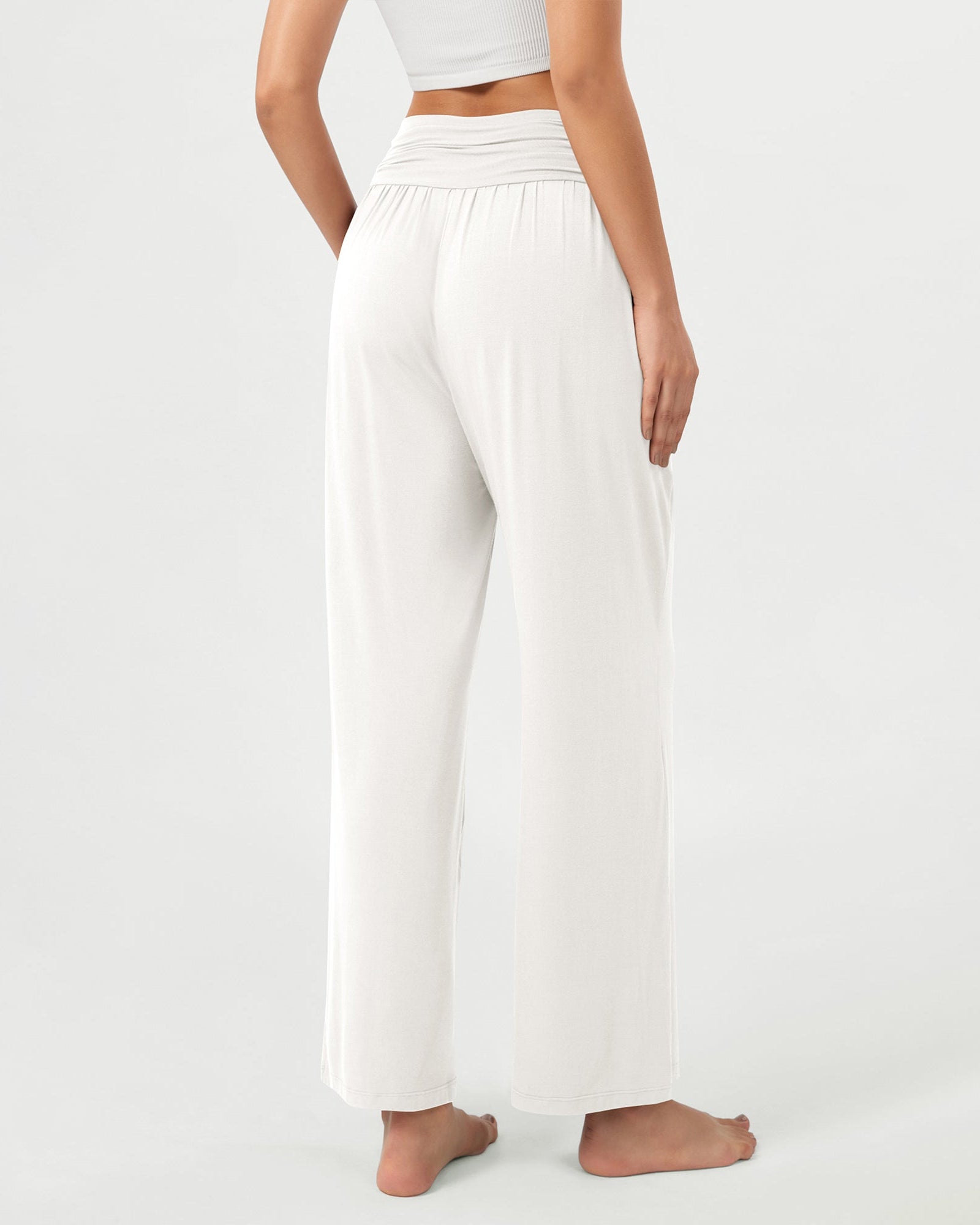 26 Wide Leg Palazzo Loose Comfy Lounge Pants with Pockets - ododos