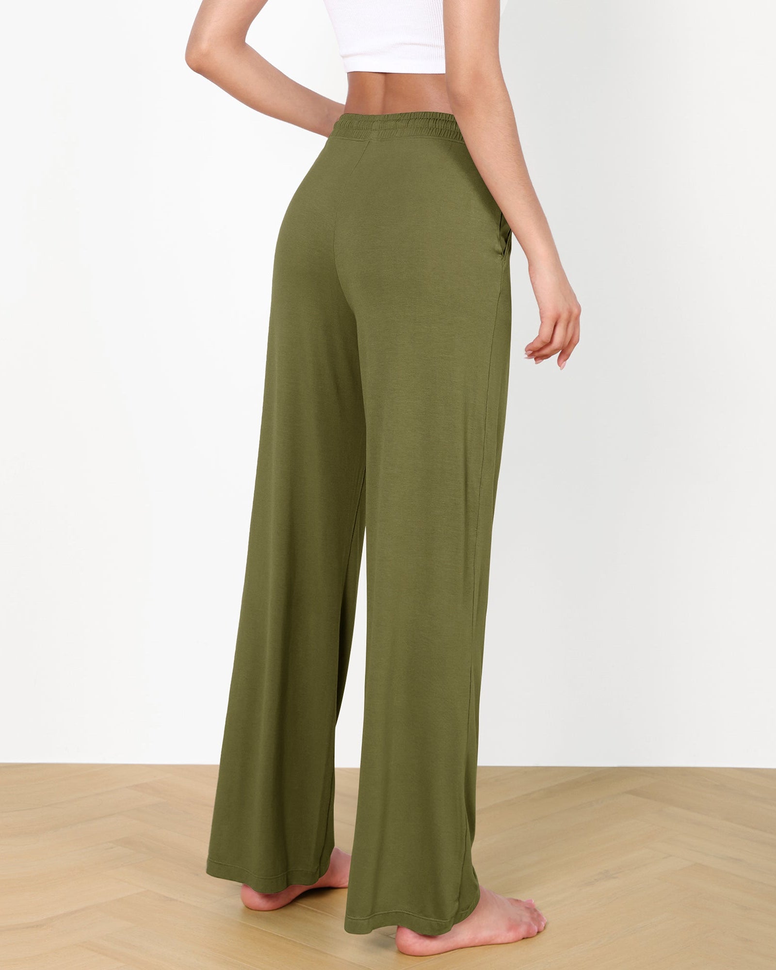 30 Drawstring Lightweight Loose Comfy Lounge Pants with Pockets - ododos