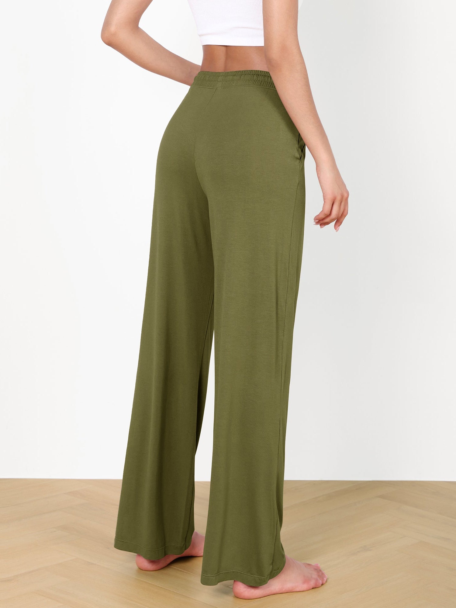 30 Drawstring Lightweight Loose Comfy Lounge Pants with Pockets - ododos