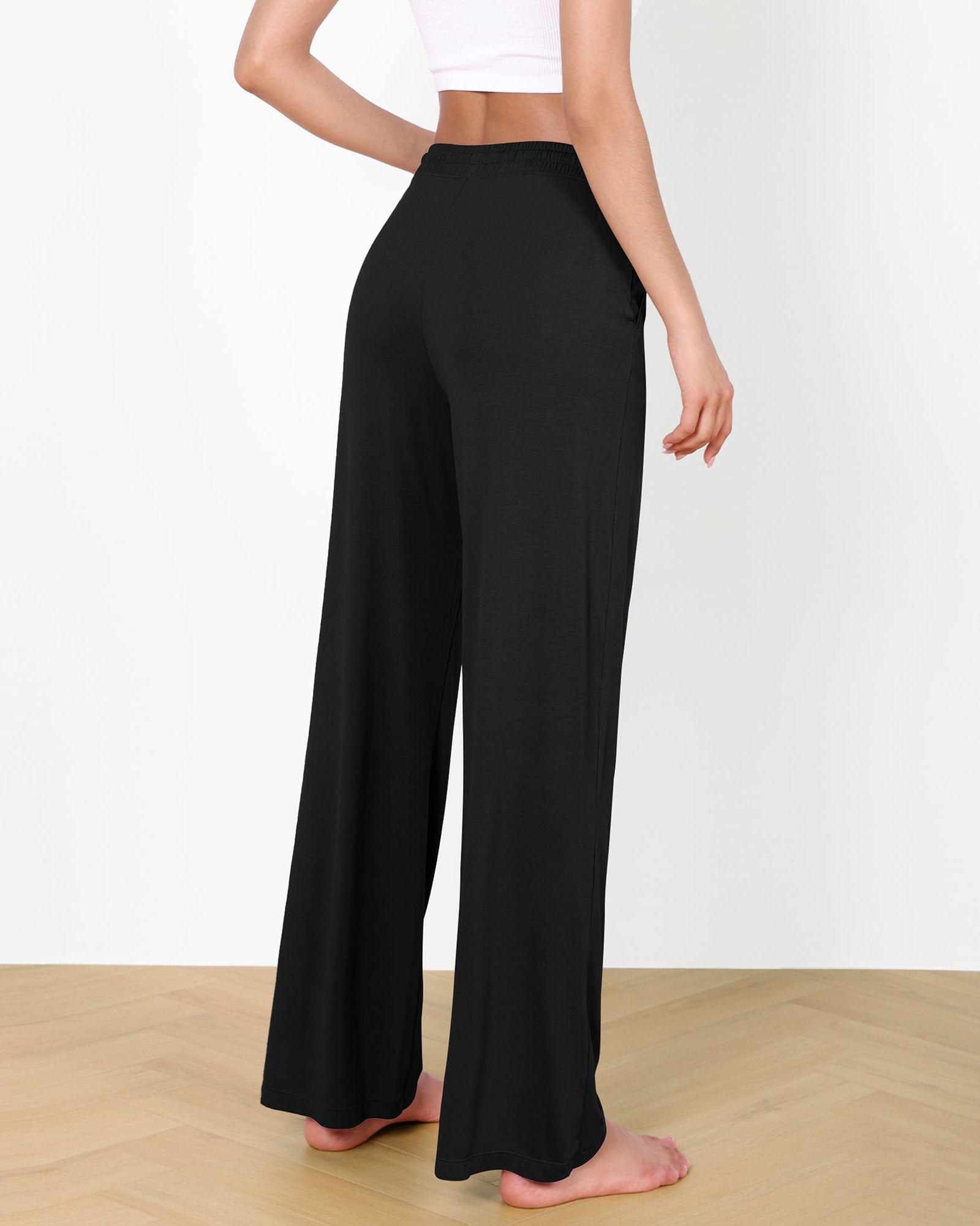 30 Drawstring Lightweight Loose Comfy Lounge Pants with Pockets - ododos