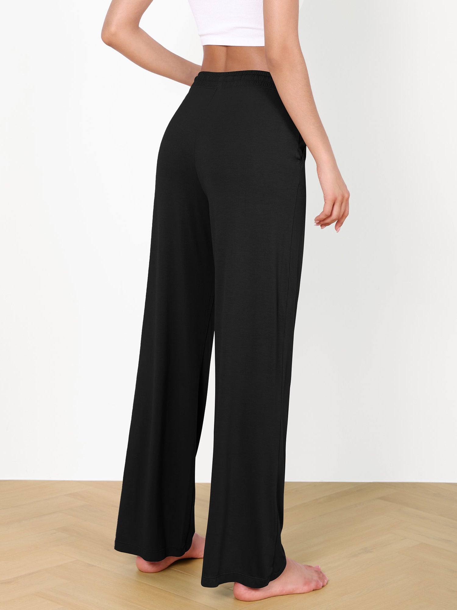 30 Drawstring Lightweight Loose Comfy Lounge Pants with Pockets - ododos