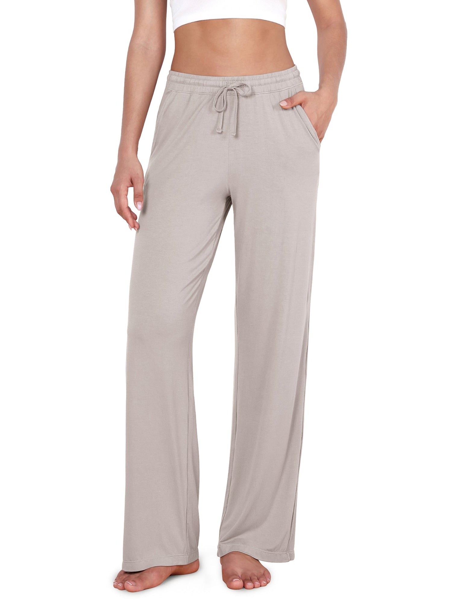 30 Drawstring Lightweight Loose Comfy Lounge Pants with Pockets - ododos
