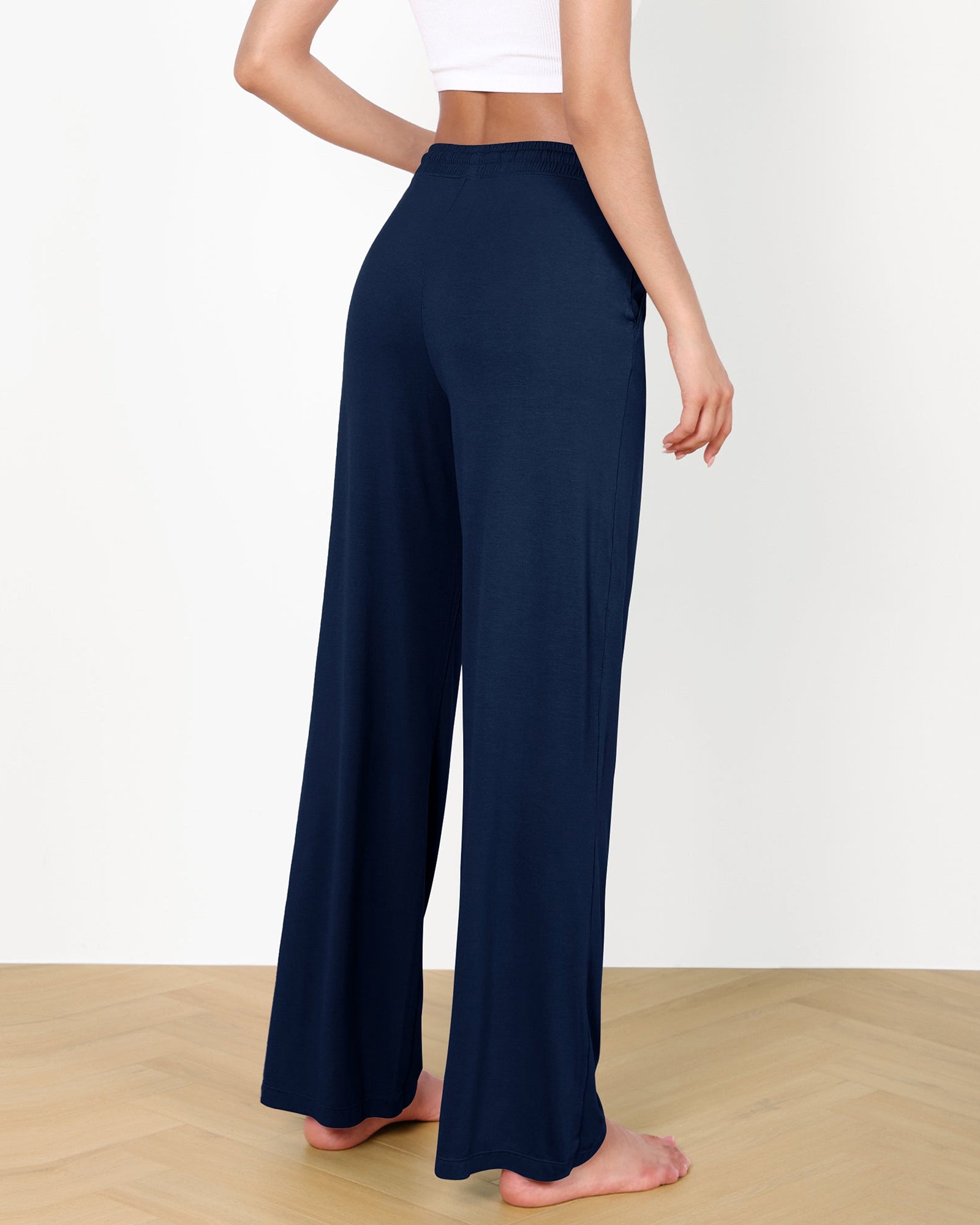 30 Drawstring Lightweight Loose Comfy Lounge Pants with Pockets - ododos