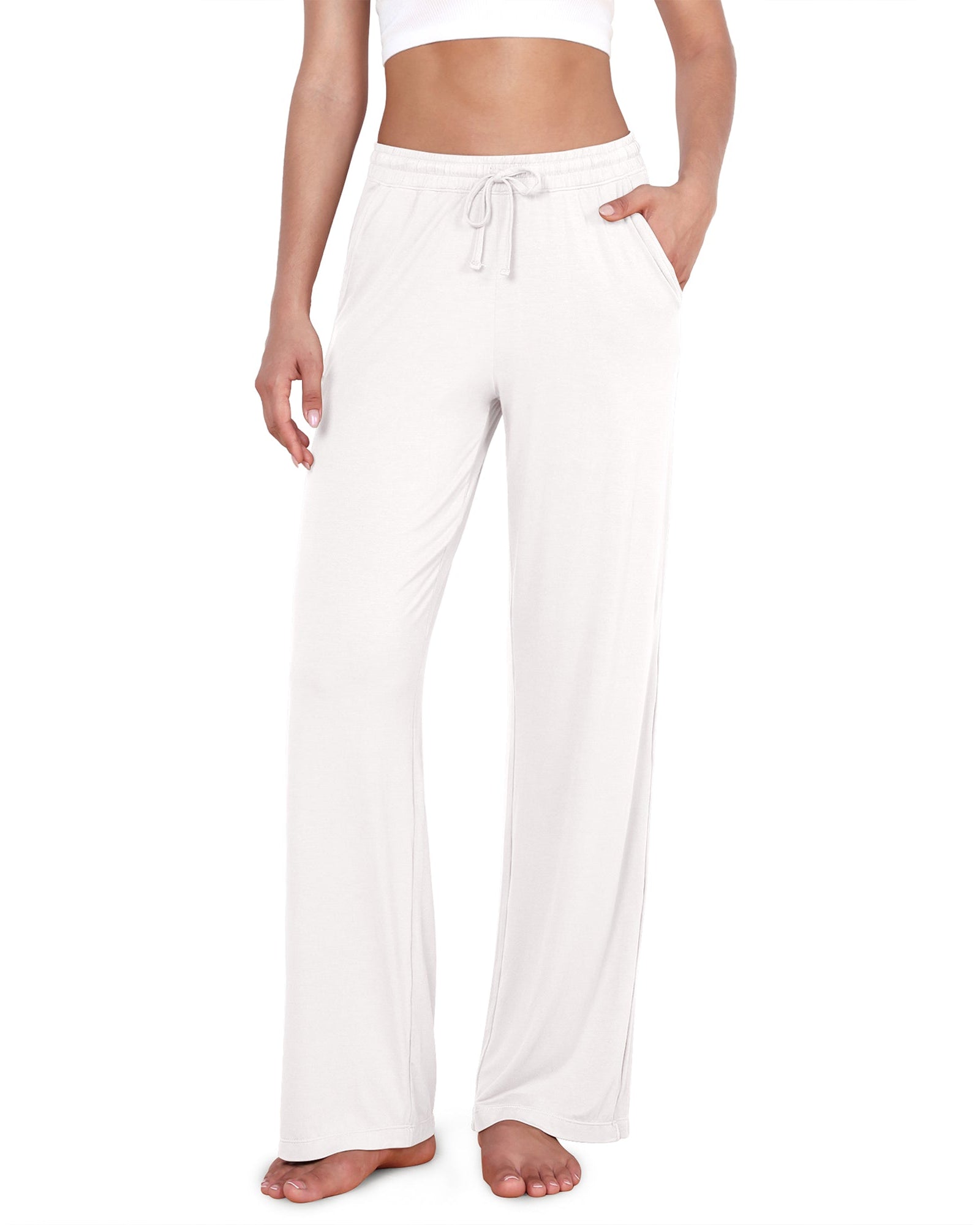 30 Drawstring Lightweight Loose Comfy Lounge Pants with Pockets - ododos