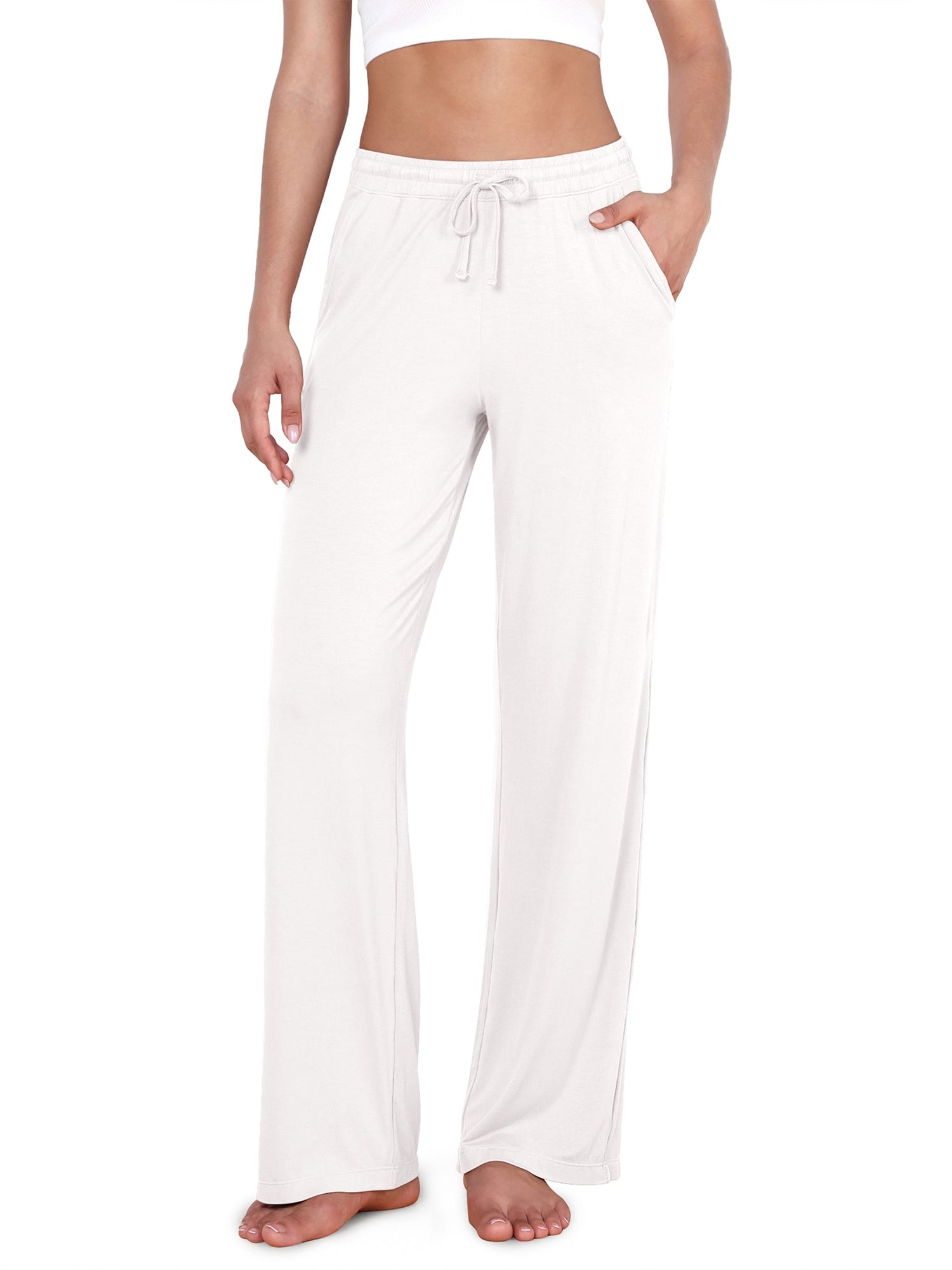 30 Drawstring Lightweight Loose Comfy Lounge Pants with Pockets - ododos