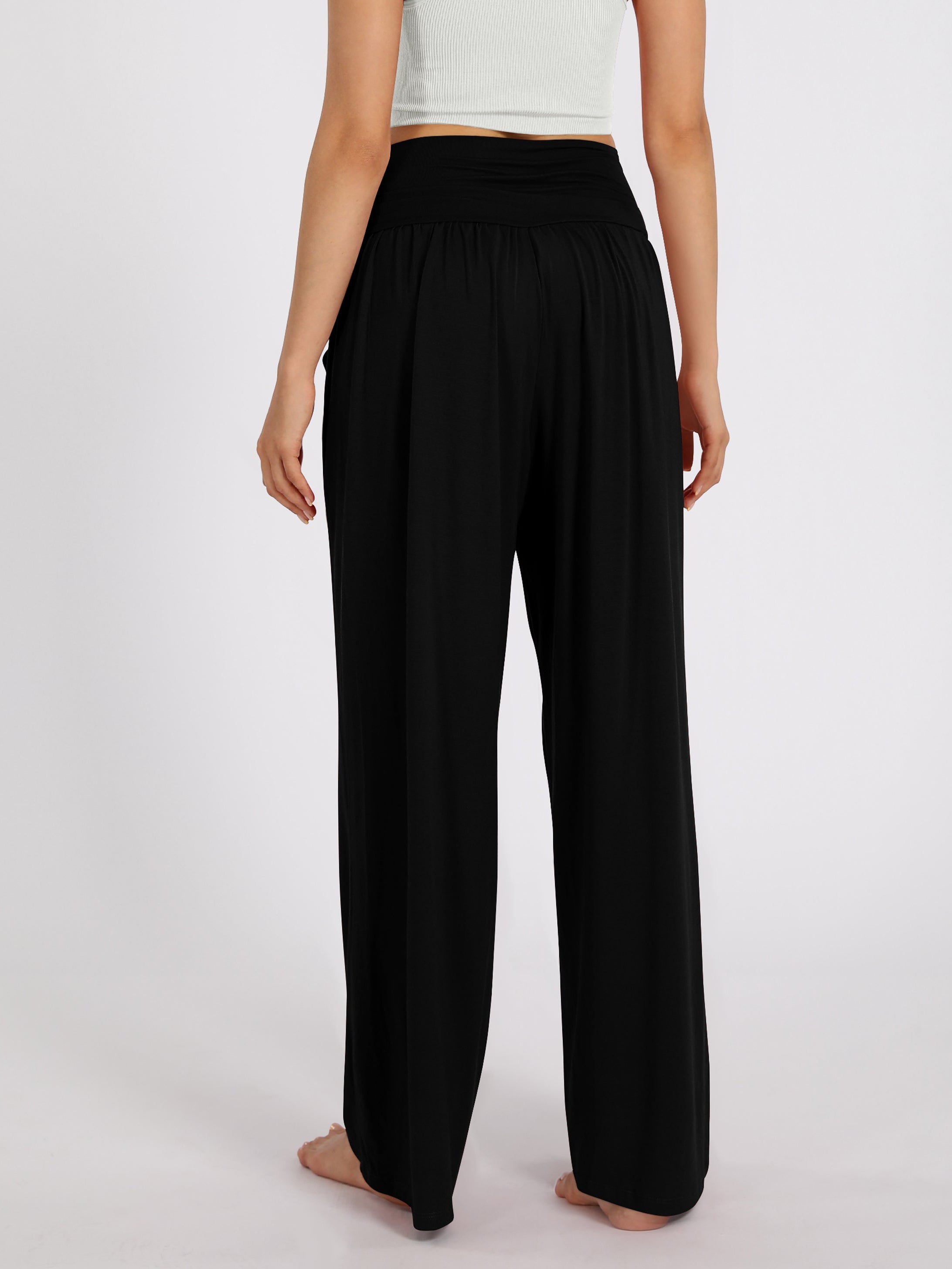 28 Wide Leg Palazzo Loose Comfy Lounge Pants with Pockets - ododos