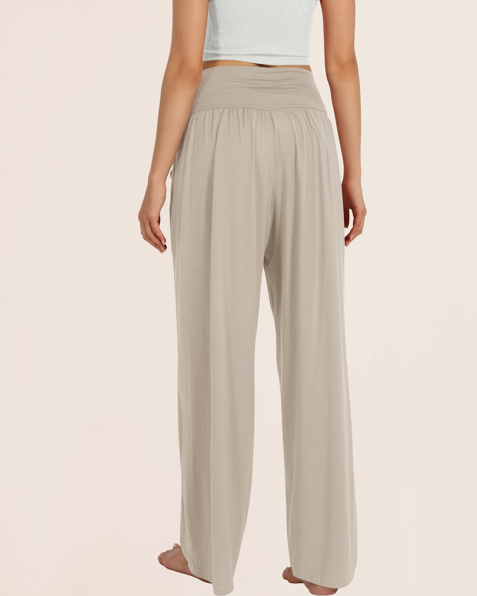 28 Wide Leg Palazzo Loose Comfy Lounge Pants with Pockets - ododos