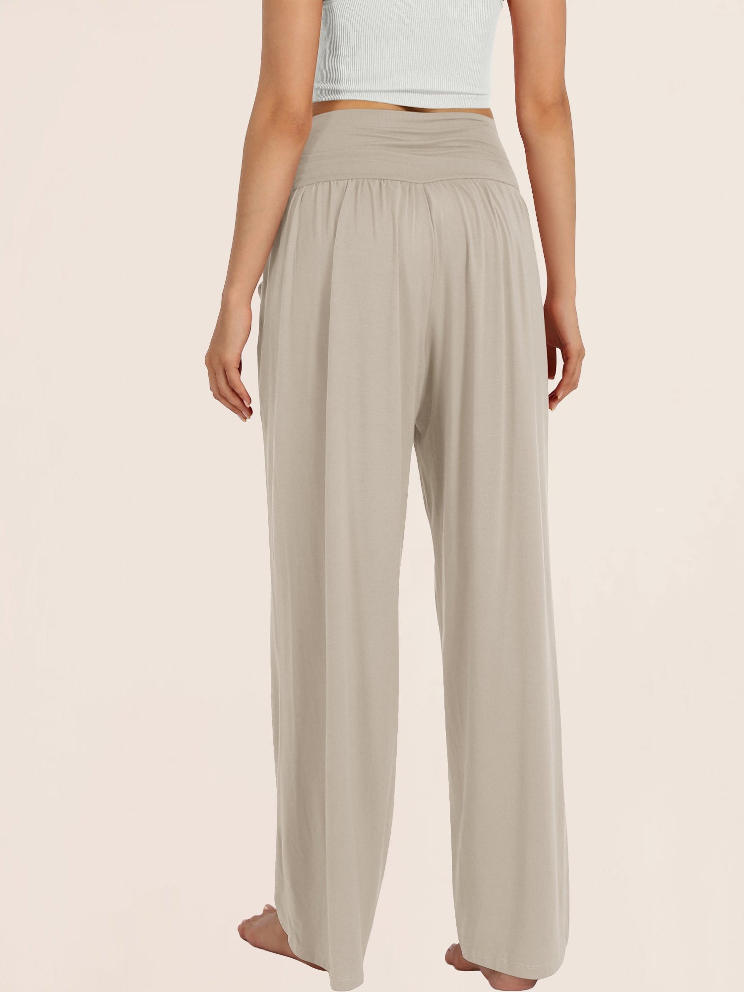 28 Wide Leg Palazzo Loose Comfy Lounge Pants with Pockets - ododos