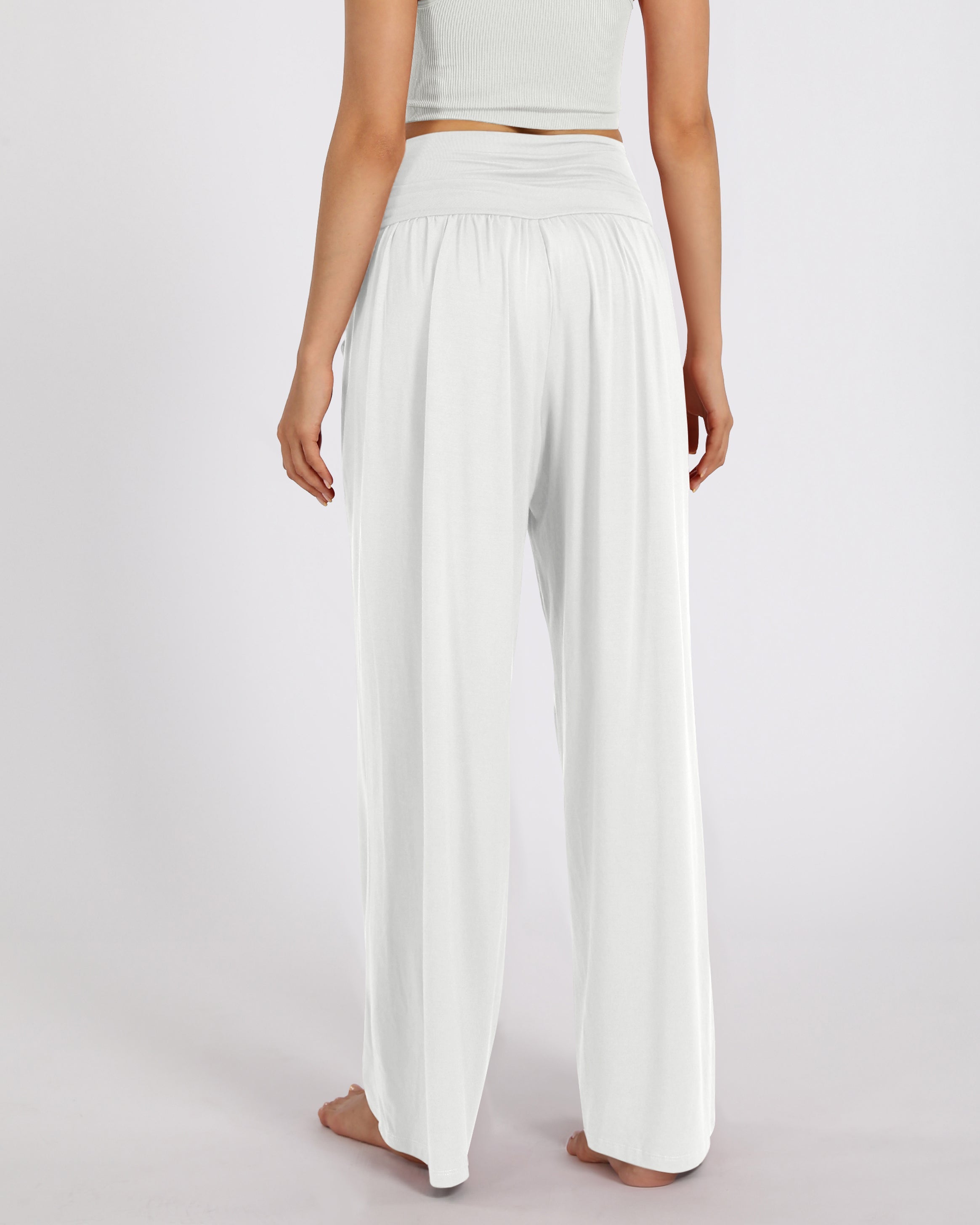 28 Wide Leg Palazzo Loose Comfy Lounge Pants with Pockets - ododos
