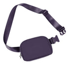 Unisex Two-Way Zip Mini Belt Bag Navy Cosmos 8 x 2 x 5.5 - ododos