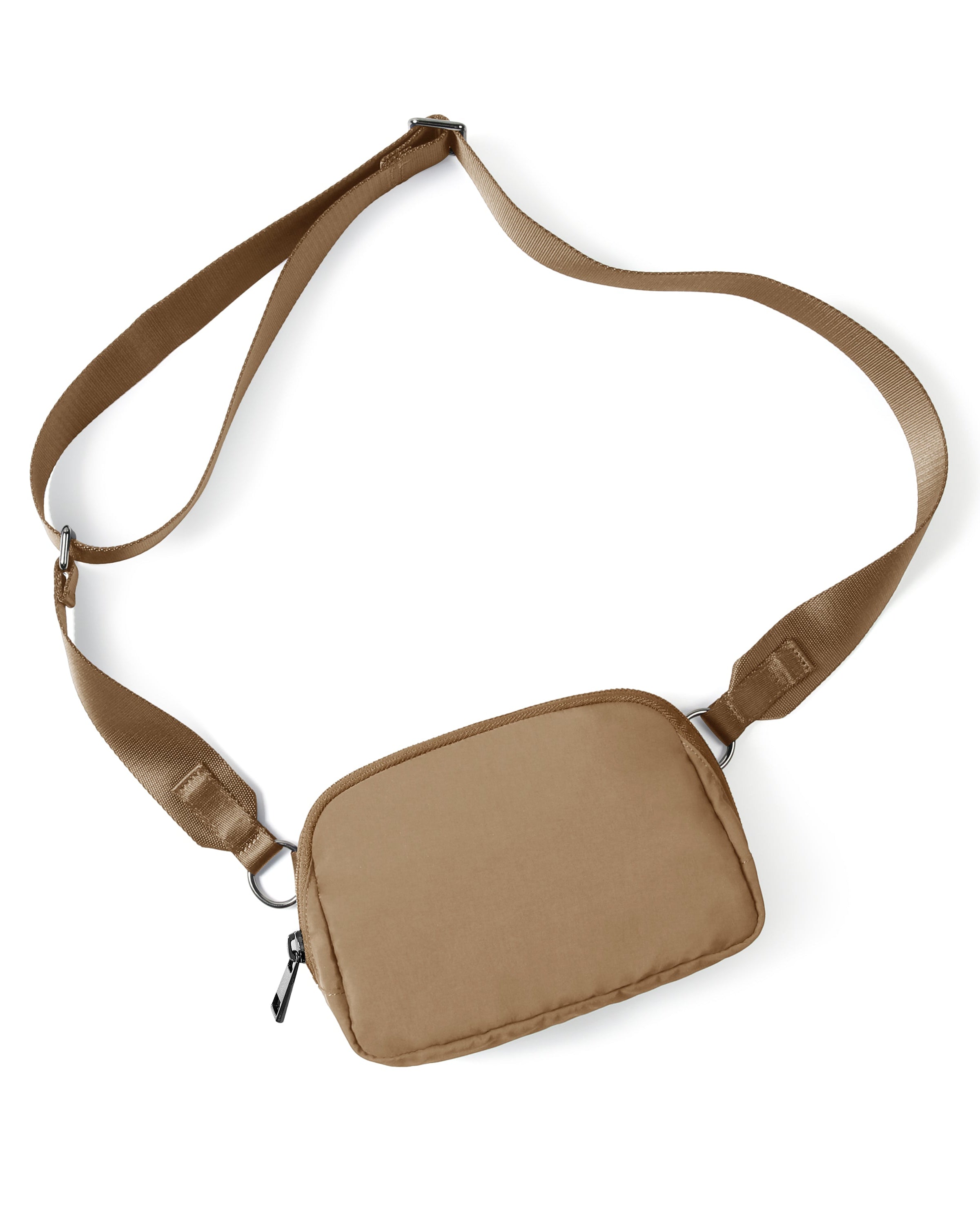 Unisex Mini Crossbody Bag Caramel 8 x 2 x 5.5 - ododos