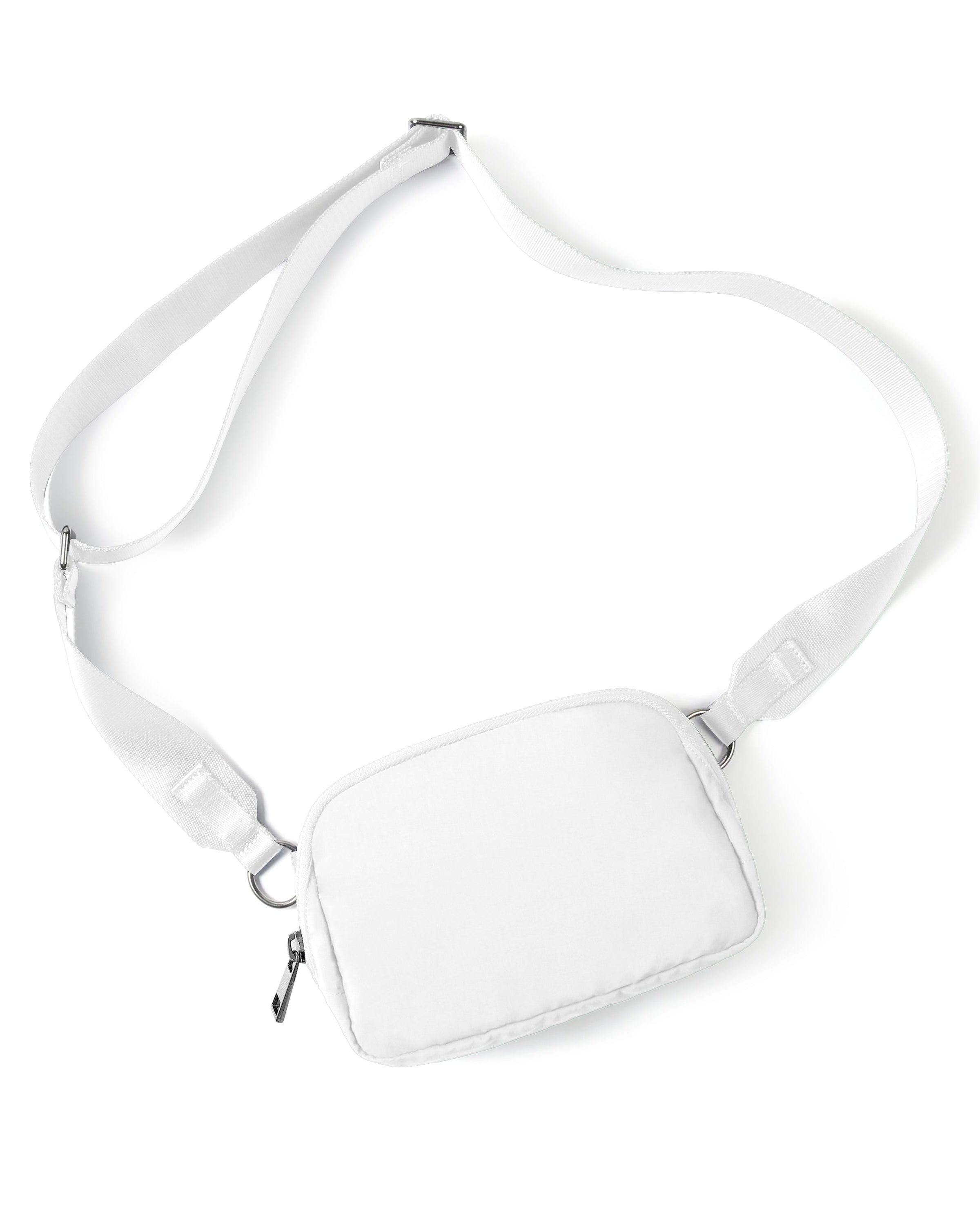 Unisex Mini Crossbody Bag White 8 x 2 x 5.5 - ododos