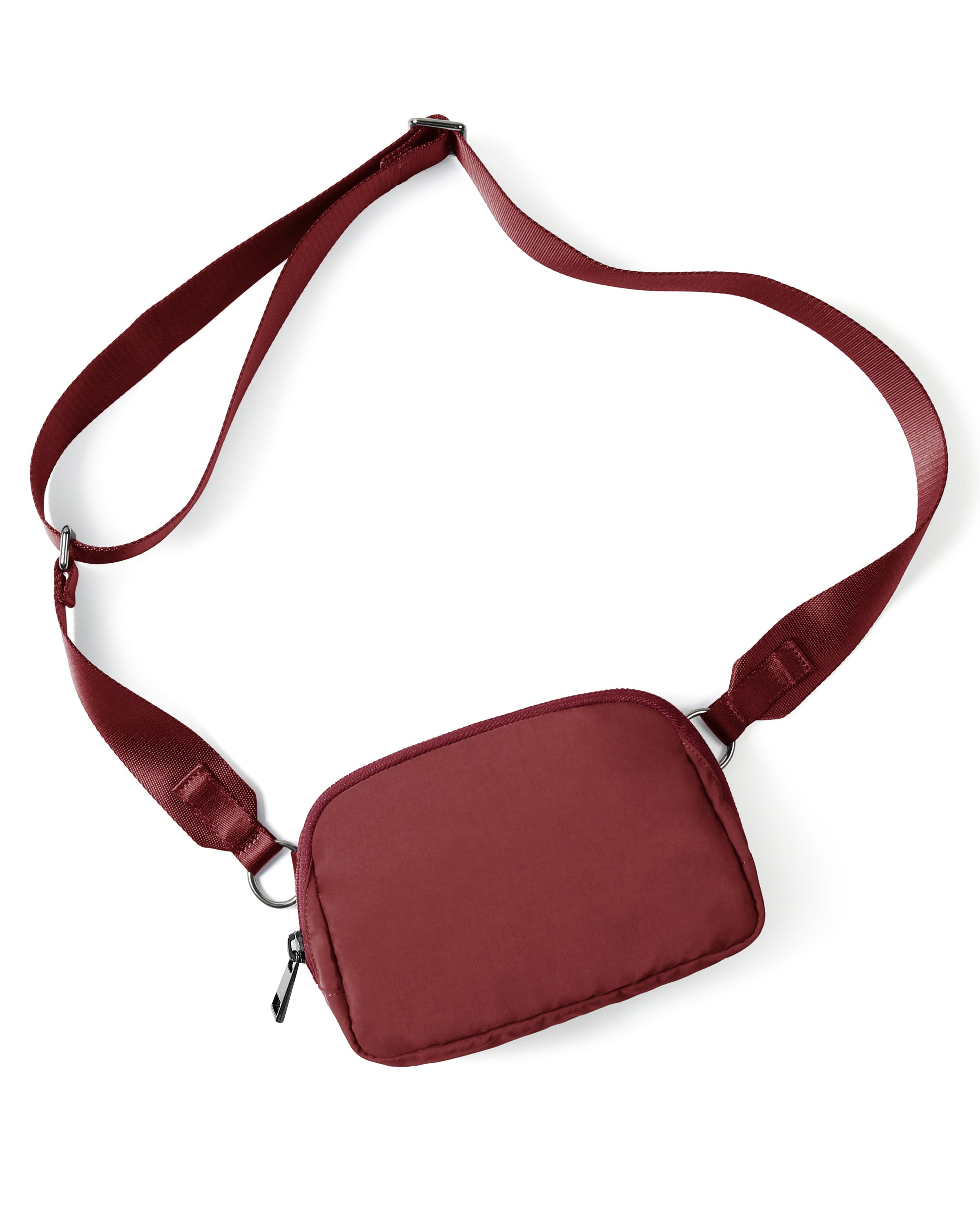 Unisex Mini Crossbody Bag Wine 8 x 2 x 5.5 - ododos