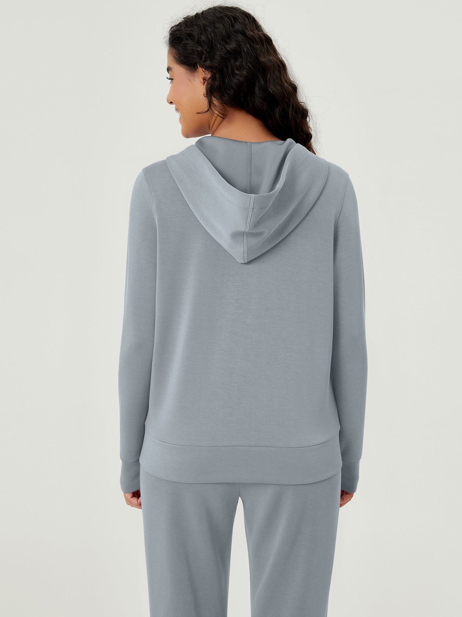 Modal Soft Full-Zip Hoodies Casual Jacket with Pockets - ododos