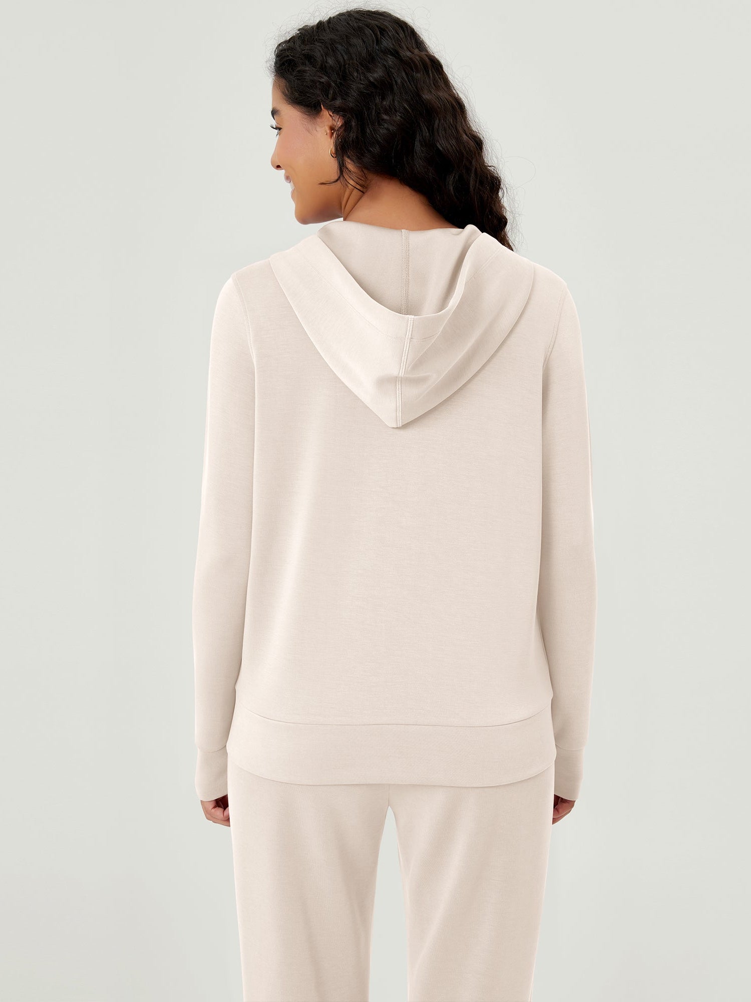 Modal Soft Full-Zip Hoodies Casual Jacket with Pockets - ododos