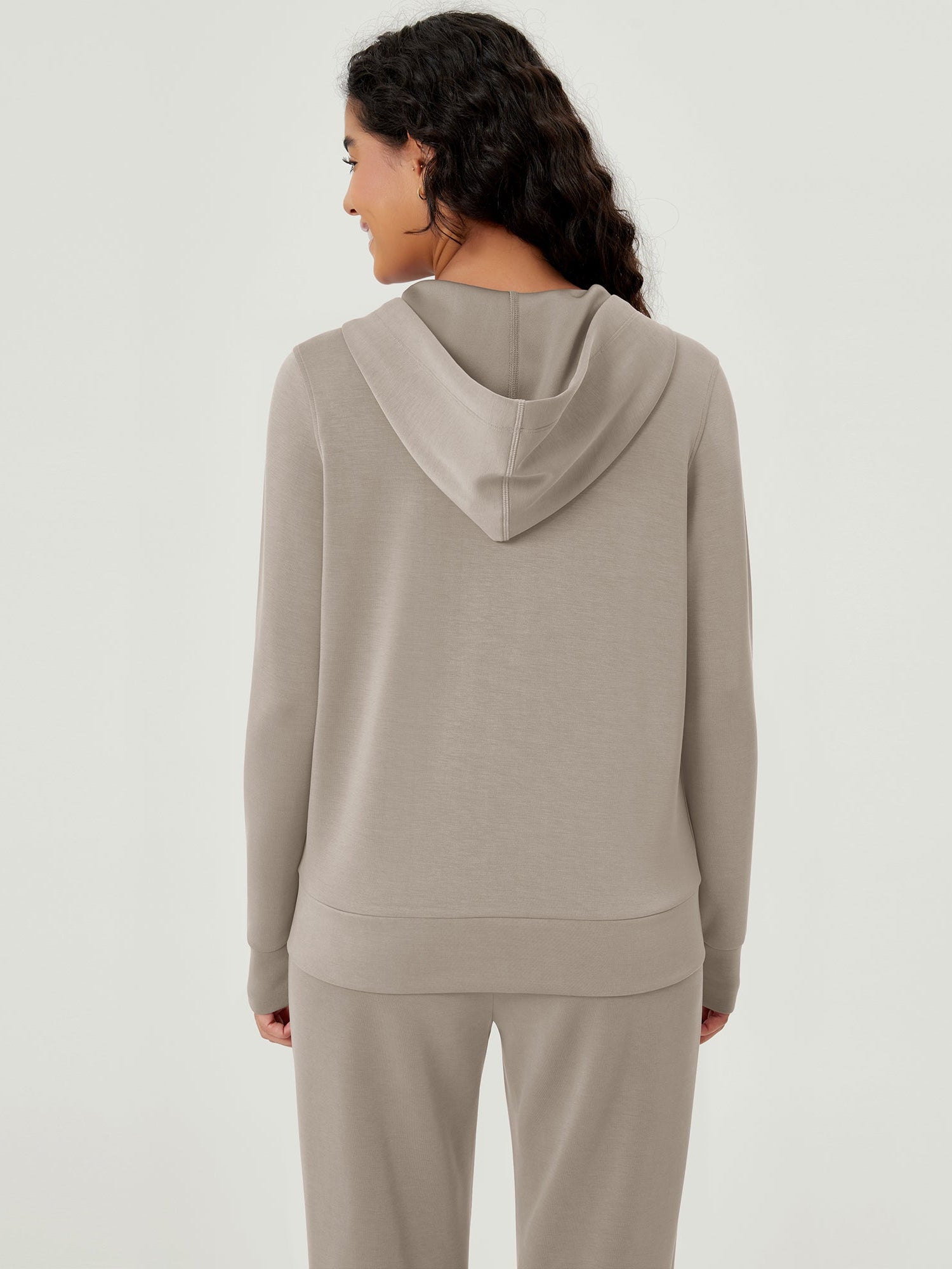 Modal Soft Full-Zip Hoodies Casual Jacket with Pockets - ododos